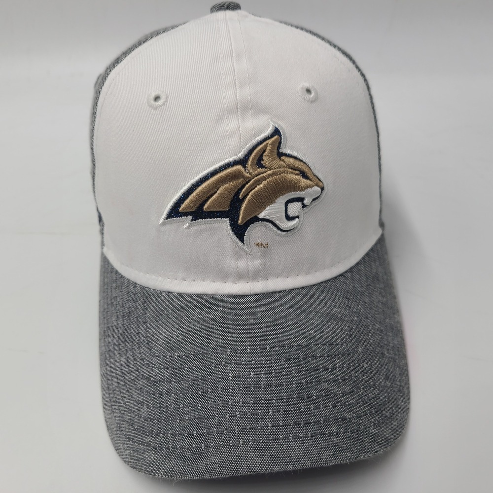 Women Montana State Bobcats Hat Strapback New Era 9Twenty White Gray NCAA Casual